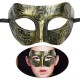 Altın Eskitme Yüz Maskesi - Antik Tarz Balo Maskesi