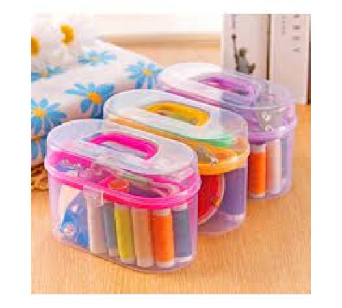 ÇANTALI DİKİŞ ÇEYİZ SETİ İPLİK - İĞNE - MAKAS- MEZURA