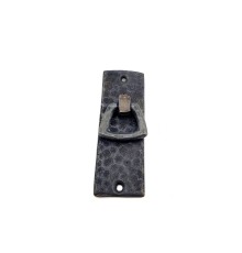 Antika Tarz Dekoratif Pirinç Dik Dövme Mobilya Kulbu - 90x31 mm, Oksit