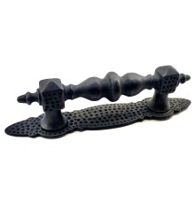 Antika Tarz Dekoratif Pirinç Ağır Kapı Çekme Kolu - Küçük, 215x40 mm, Oksit