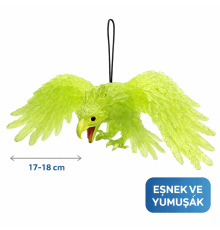 Asılabilir Lateks Kartal Dekor Süsü Yeşil 17-18 cm