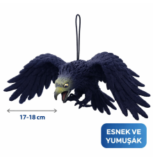 Asılabilir Lateks Kartal Dekor Süsü Siyah 17-18 cm