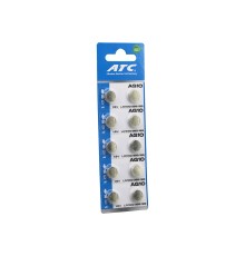ATC ALKALİNE BUTTON BATTERY AG10 LR-1130/389/189 DÜĞME PİL ALKALİN 1.5V 10LU KART