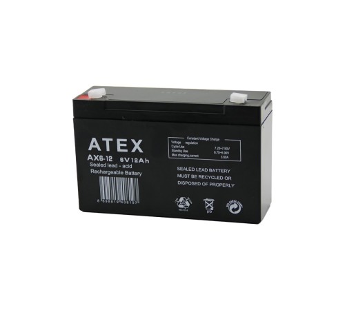 İNCE AKÜ 6V 12AH AMPER