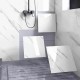 BEYAZ MERMER DESENLİ ALÜMİNYUM PLASTİK DUVAR STİCKER (30*30)
