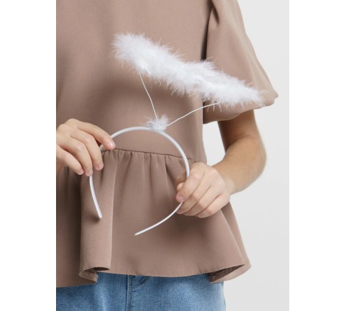 Beyaz Otrişli Tüylü Esnek Yapı Melek Haresi Melek Tacı