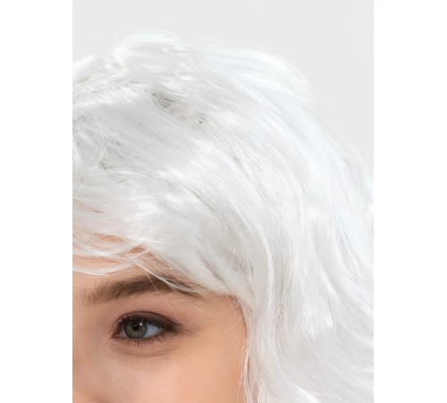 Beyaz Renk Kahküllü Dalgalı Uzun Parti Peruğu