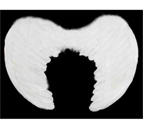 Beyaz Renkli Küçük Boy Bebek Melek Kanadı 30x45 cm