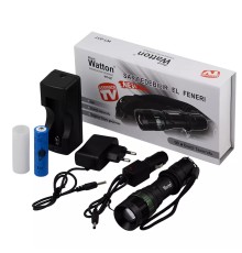 Şarjlı Zoomlu Acil Durum Feneri Wt-037