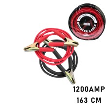 1200 AMPER AKÜ TAKVİYE KABLOSU 1.63MT - PENCERELİ BEZ ÇANTALI
