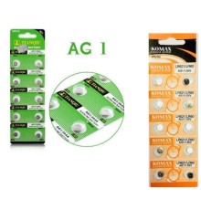 Buton Pil - Saat Lazer Hesap Makinesi Pili 10lu Paket  AG1 LR621/LR60 1.55V