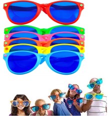 Büyük Parti Gözlüğü Rengarenk 12 Adet 27x9 cm