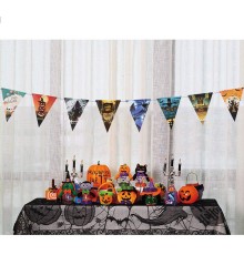 Cadılar Bayramı Halloween Flama Bayrak Banner Süs 8 li 3 Metre