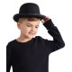Charlie Chaplin Stil Çocuk Şapkası – Siyah Melon Parti Şapkası