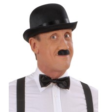 Charlie Chaplin Stil Yetişkin Şapkası – Siyah Melon Parti Şapkası