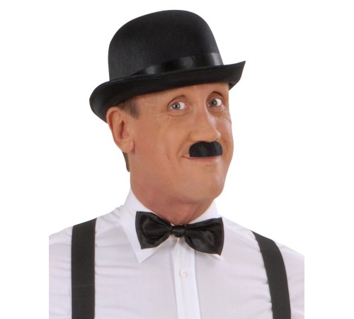 Charlie Chaplin Stil Yetişkin Şapkası – Siyah Melon Parti Şapkası