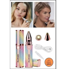 Çift Başlıklı Epilasyon Yüz Çene Işıklı Kıl Tüy Alma Mini Cep Epilasyonu Simli