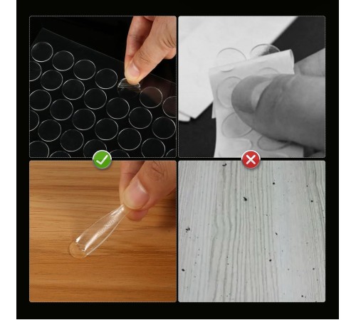 Çift Taraflı Yuvarlak Montaj Macunu 42li