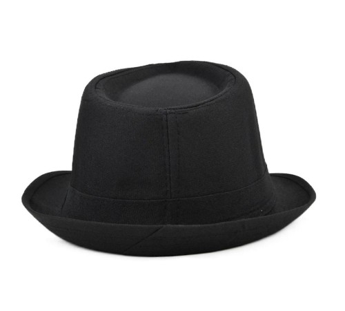 Çocuk Boy Siyah Kumaş Fötr Şapka Gösteri Şapkası Michael Jackson Şapkası 54 No