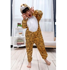 Çocuk Kaplan Kostumu - Aslan Kostümü 6-7 Yaş 120 cm