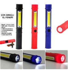 Çok Amaçlı Mıknatıslı Pilli EL Feneri Wt-1905