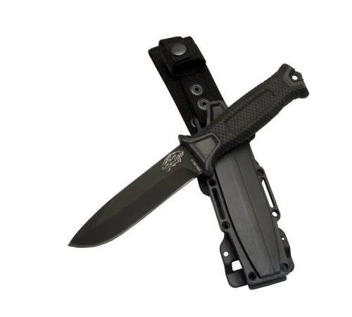 Columbia Tiger Tactical HTM 1041 A Siyah Outdoor / Survival Bıçak 27cm - Kauçuk Sap, Kılıflı, Kutulu