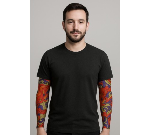 Çorap Dövme Giyilebilir Kol Bacak Dövmesi Likralı 2 Adet Model 4