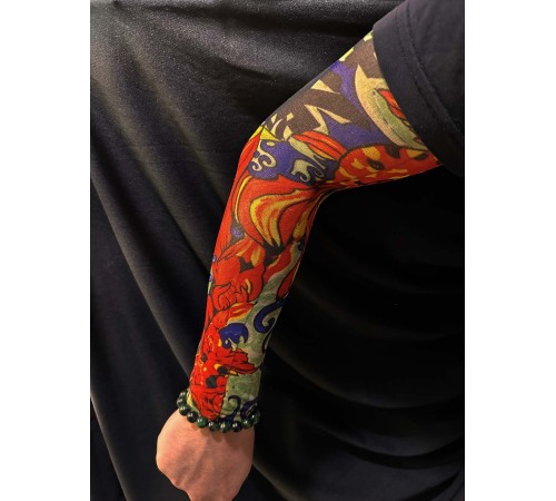 Çorap Dövme Giyilebilir Kol Bacak Dövmesi Likralı 2 Adet Model 4