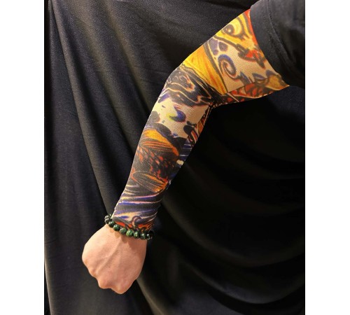 Çorap Dövme Giyilebilir Kol Bacak Dövmesi Likralı 2 Adet Model 27