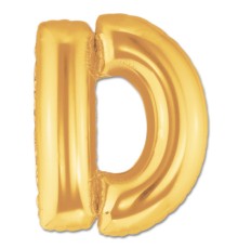 D Harf Folyo Balon Altın Renk  40 inç