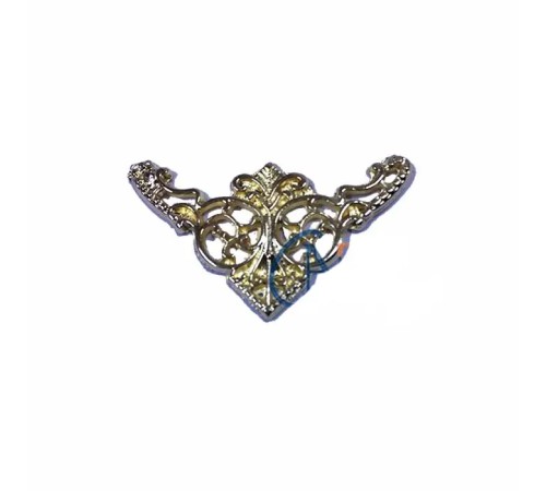 Dekoratif Köşe Süsü, Köşelik - Küçük, 19x34mm, Sarı, 1 Adet