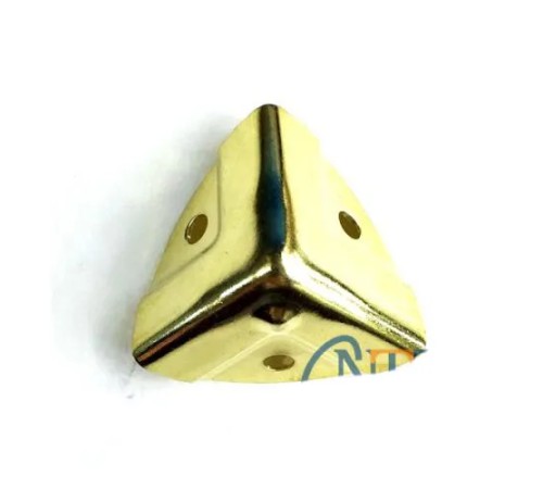 Dekoratif, Kutu, Sandık Köşesi - 35x22 mm, Küçük, Sarı, 100 Adet