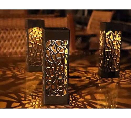 Dekoratif Solar Güneş Enerjili Bahçe Aydınlatması Yürüyüş Yolu Seti ( 8 Adet )