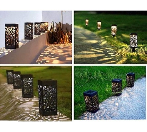 Dekoratif Solar Güneş Enerjili Bahçe Aydınlatması Yürüyüş Yolu Seti ( 8 Adet )