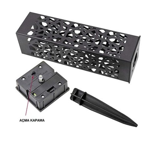 Dekoratif Solar Güneş Enerjili Bahçe Aydınlatması Yürüyüş Yolu Seti ( 8 Adet )