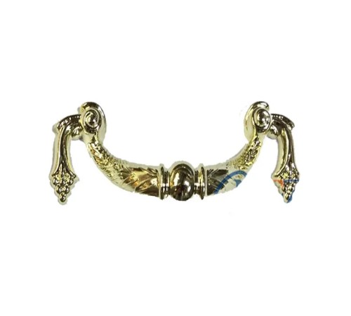 Dekoratif Zamak Üzümlü Kulp - 64mm, Sarı, 100 Adet