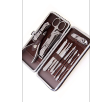 Deri Çantalı 12'li Manikür Seti