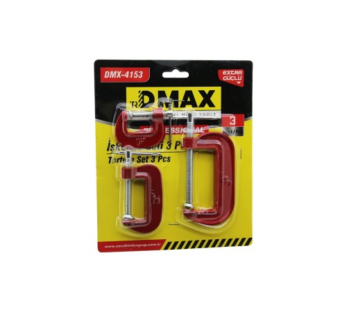 3PCS MİNİ İŞKENCE MENGENE SETİ ÇELİK KARBON 25-50-75MM