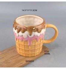 Dondurma Şeklinde Seramik Bardak