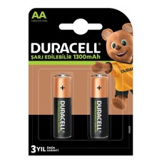 Duracell 1.2V 1300mAh AA Şarj Edilebilir Kalem Pil 2'li Paket