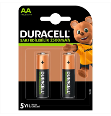 Duracell 1.2V 2500 mAh AA Şarjlı Kalem Pil 2li