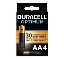 Duracell Optimum Alkalin AA Kalem Pil 4'Lü Paket