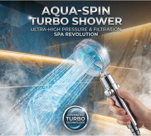 Duş Başlığı Turbo Pervaneli Serinletici Tasarım