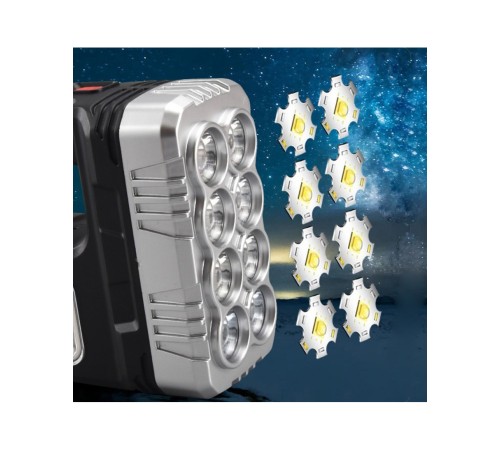 El Feneri Solar Panelli Ledli Powerbank Cob Fener