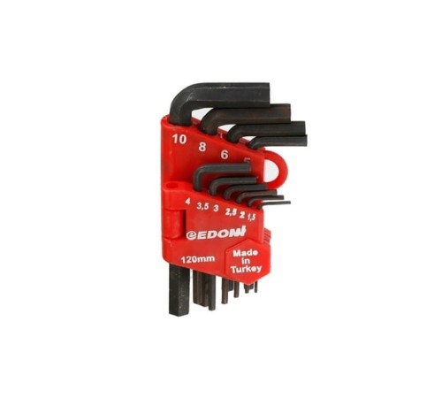 Eltos Edoni 120 mm 10 Parça Alyan Seti Siyah