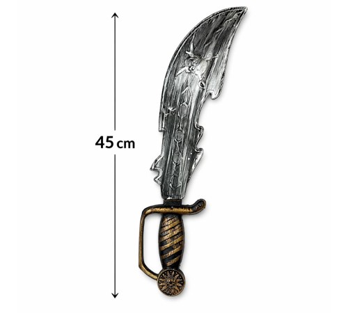 Eskitme Detaylı Plastik Korsan Kılıcı 45 cm