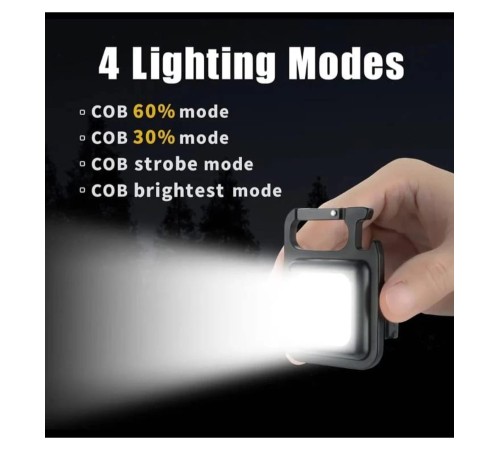 F.B.I F.20A Mıknatıslı Kamp Feneri El Feneri 800 Lümen 30 Cob