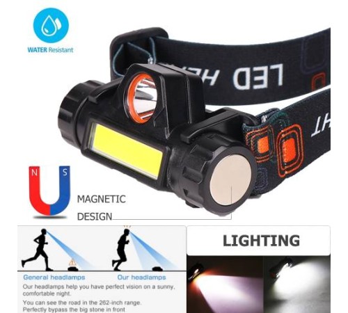 F.B.I F-3434 Şarjlı Mıknatıslı Kafa Feneri