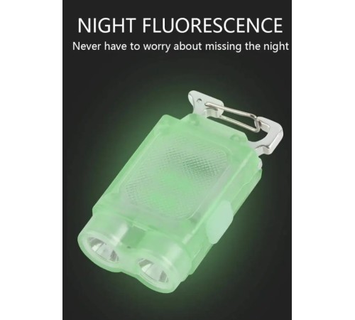 F.B.I V15 EDC El Feneri 1200LM Anahtarlık Işık Tip-C Şarj Edilebilir Taşınabilir Mini Torch Mıknatıs Klips Ile Kamp Cep Fener