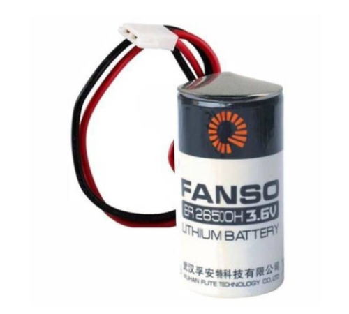 FANSO ER26500H Kablolu Konnektörlü (51005-2P) 3.6V Lithium Pil (Li-SOCL2)